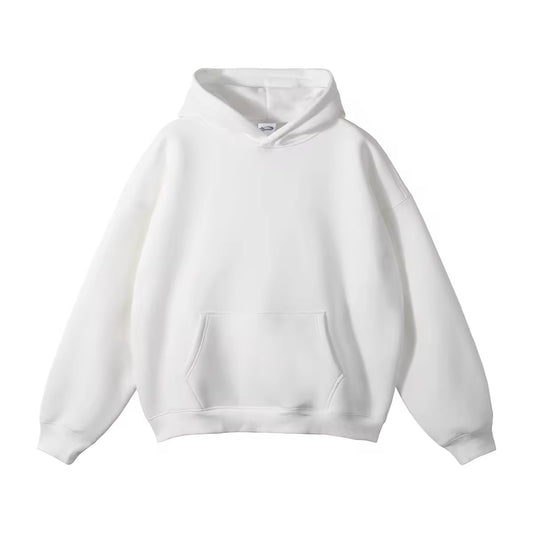 Custom Logo Blank Men's Hoodies Oversized Heavyweight Crew Sweatshirt  Street Shirt Pullover Hoodies Sportswear Sweatshirts
